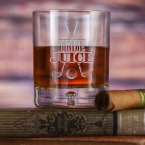 Candylabtoys Birdie Juice Crystal Rocks Glass – Perfect Gift for Golf Lovers