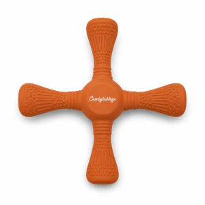 Candylabtoys Interactive Cross-Shaped Dog Tug Toy – Durable Rubber Chew & Fetch Toy for Aggressive Chewers and Dental Training
