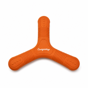 Candylabtoys Tri-Arm Dog Throw Toy – Durable Interactive Rubber Fetch & Chew Toy for Outdoor Play and Dental Stimulation